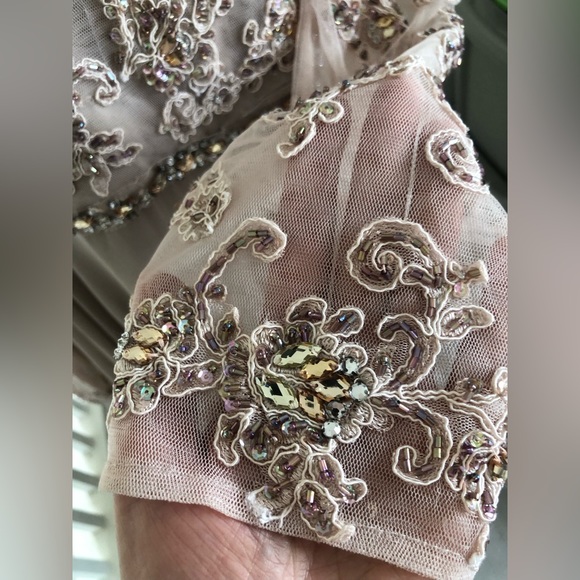 Long Sleeves beaded gown. - Picture 6 of 17